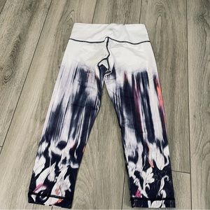 Lululemon Wunder Under Cropped 20” Engineered Mirage Women Size 4 Indigo